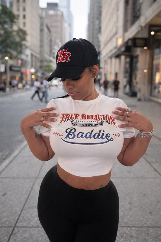 TRUE BADDIE CROP TEE