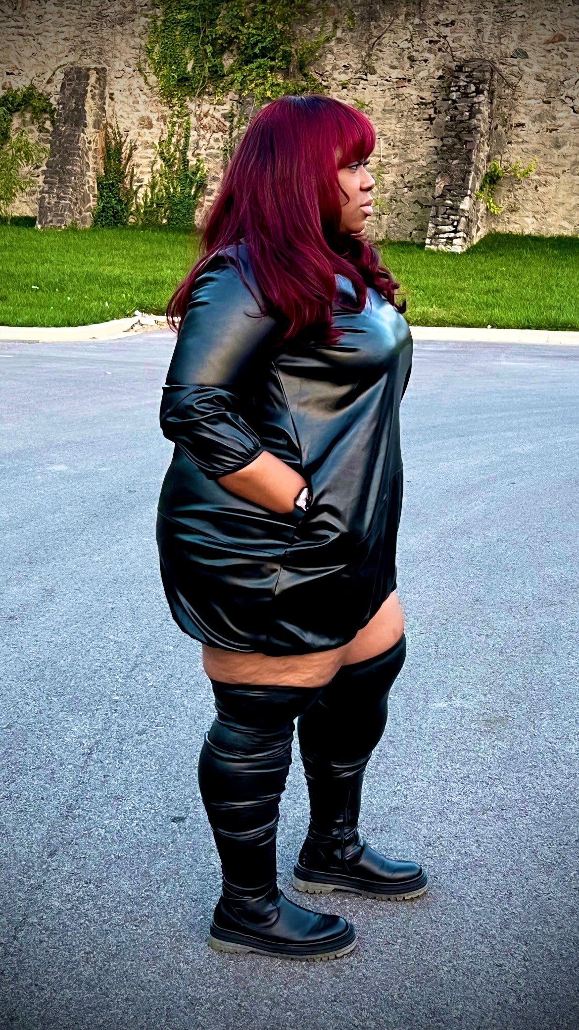 BALLOON BUBBLED DRESS (plus size)