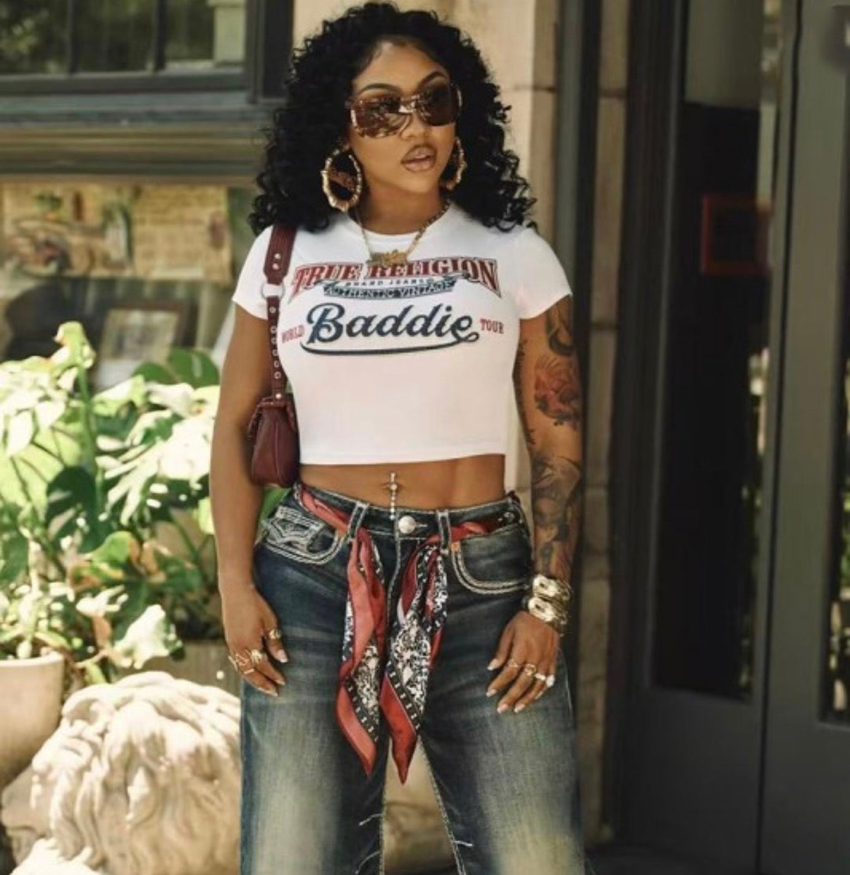 TRUE BADDIE CROP TEE