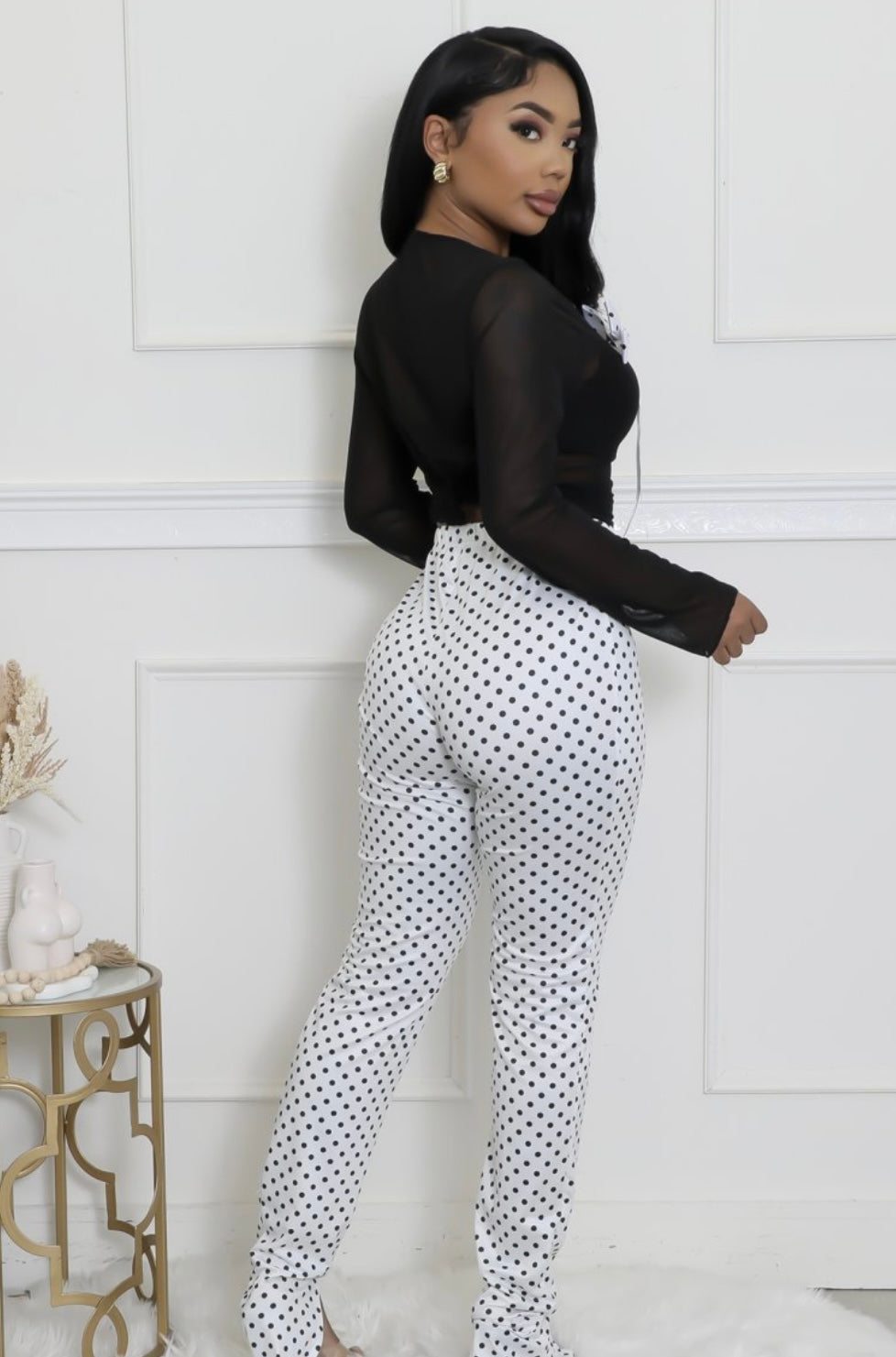 BOWS MESH TOP