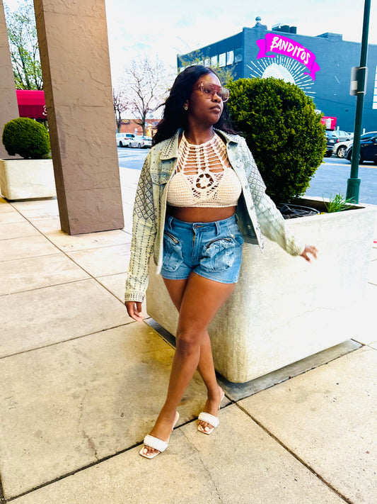 BADDEST DENIM SHORTS