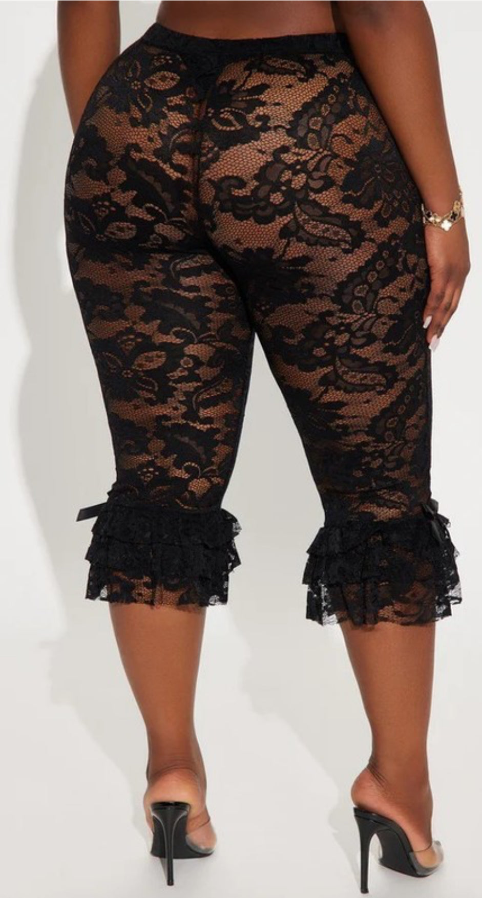 LACE CROP LEGGINGS