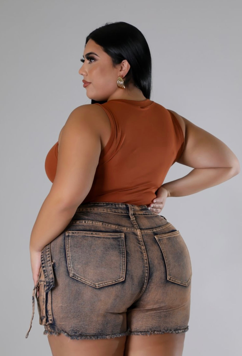 SIDE PIECE SKORT (PLUS-SIZE)