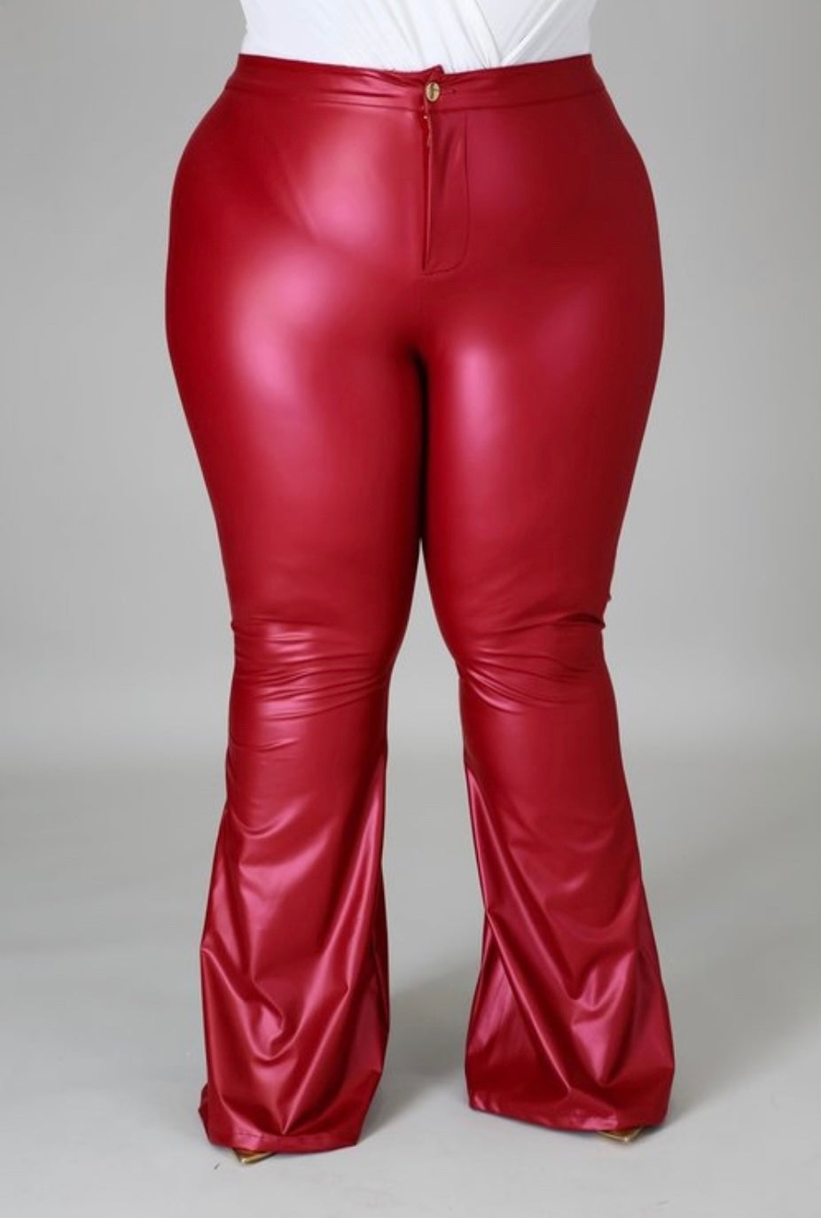 FAUX LEATHER PANTS (PLUS SIZE)