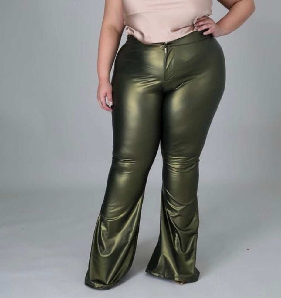 FAUX LEATHER PANTS (PLUS SIZE)