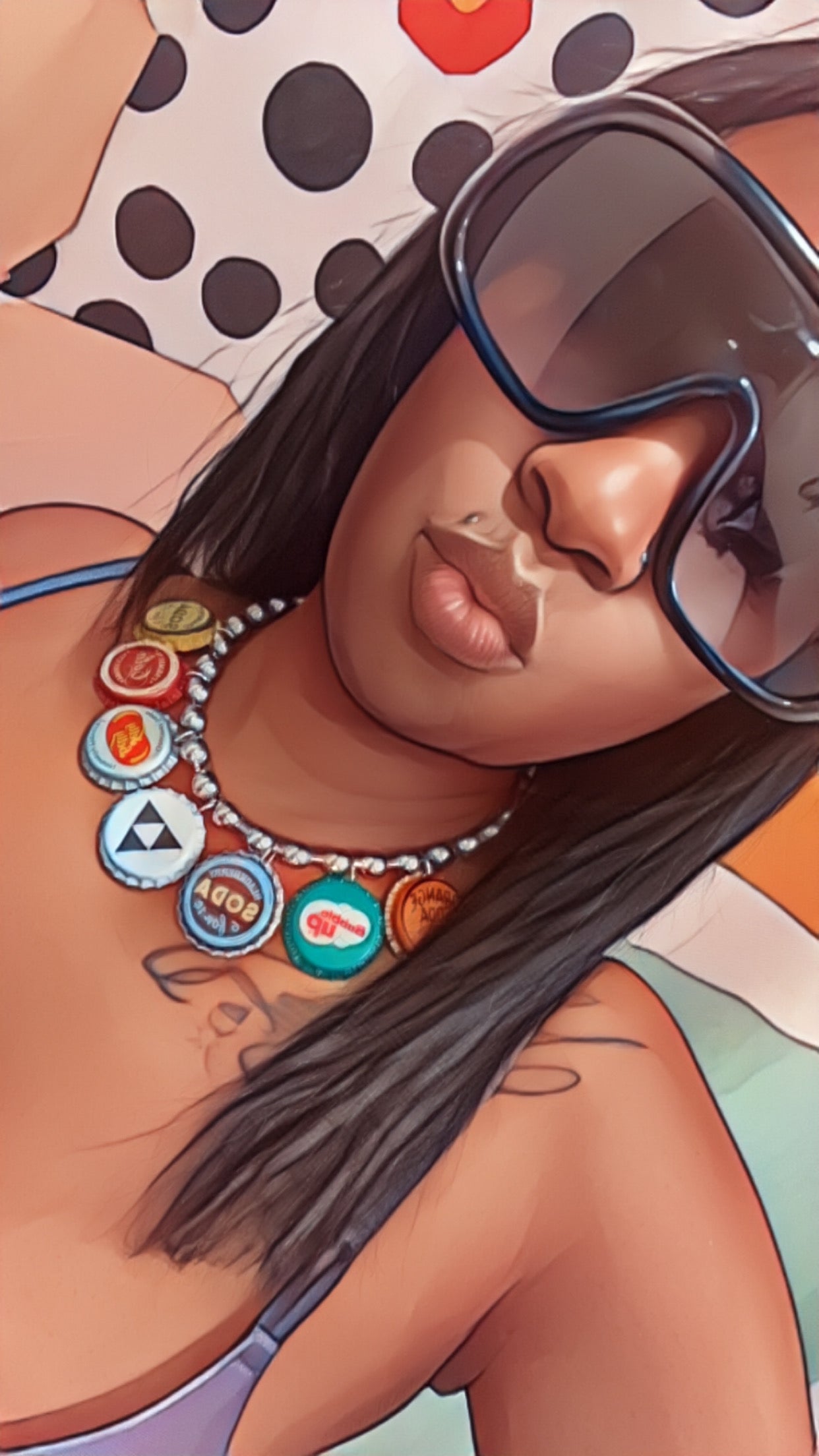 BOTTLE CAP NECKLACE