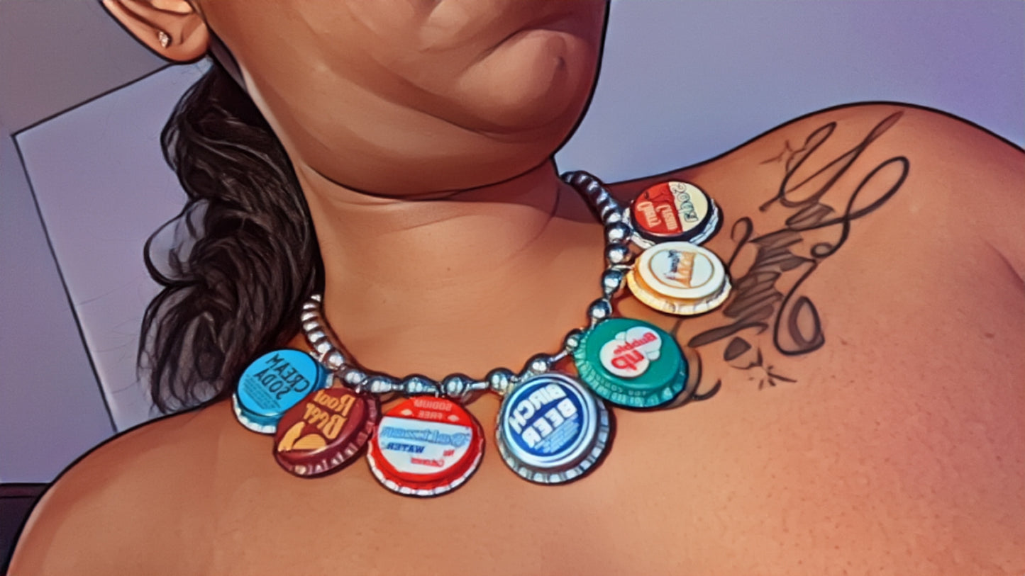 BOTTLE CAP NECKLACE