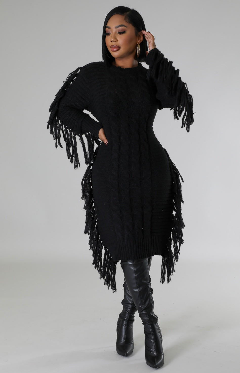 FEELING MYSELF SWEATER DRESS