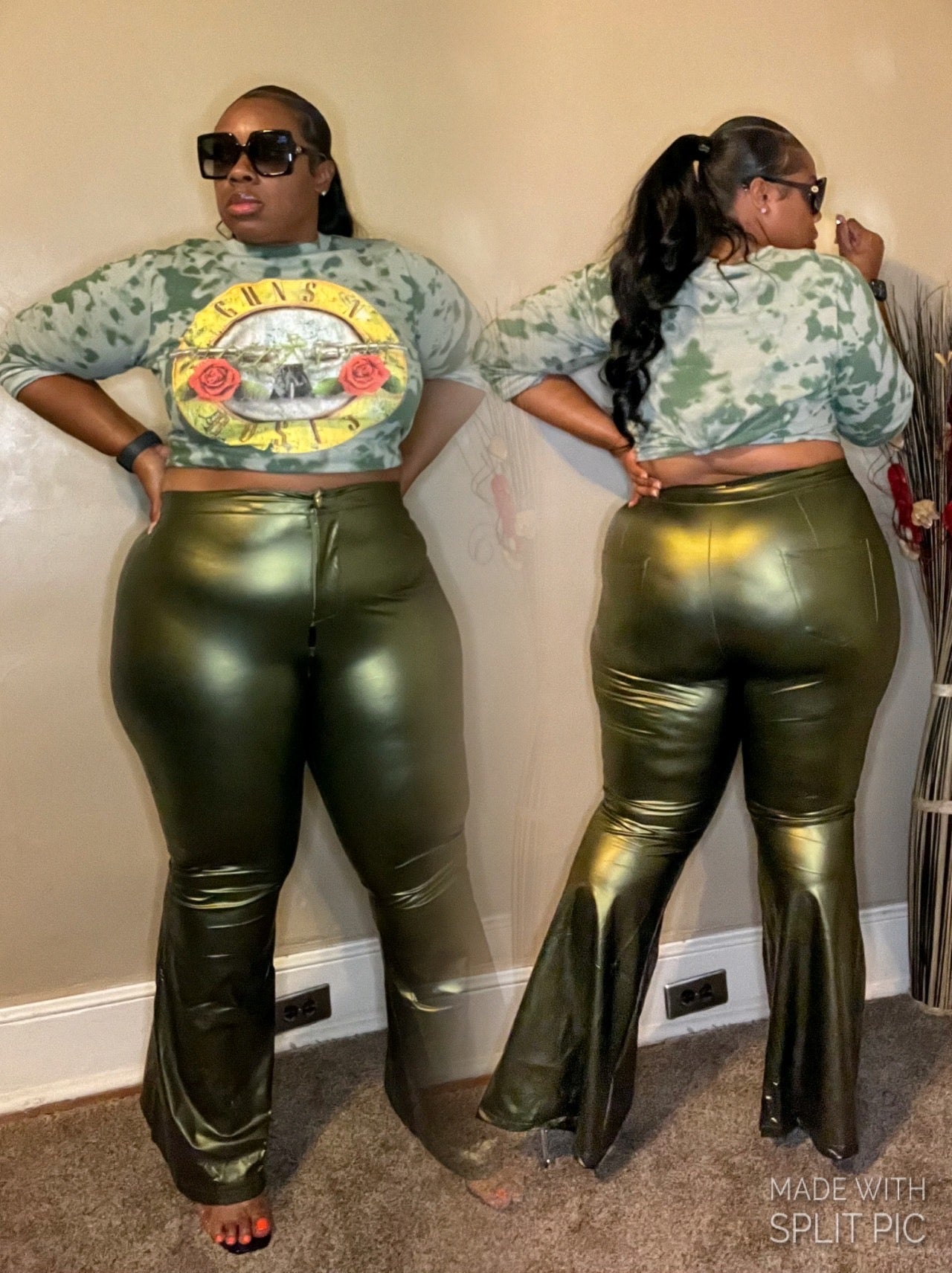 FAUX LEATHER PANTS (PLUS SIZE)