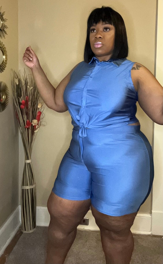 HONEY SHORT SET (PLUS-SIZE)