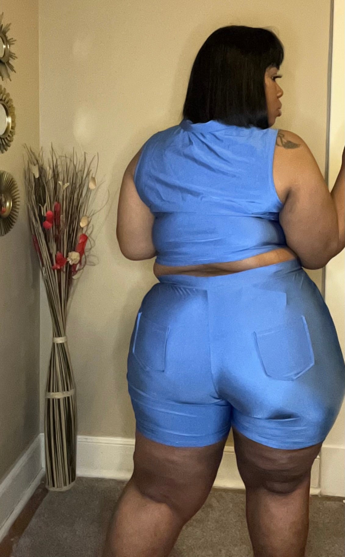 HONEY SHORT SET (PLUS-SIZE)