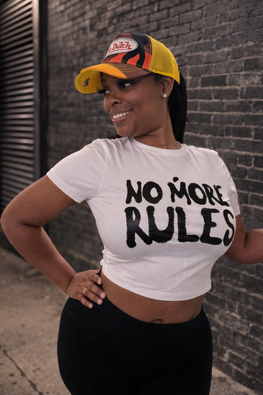 NO RULES CROP TEE