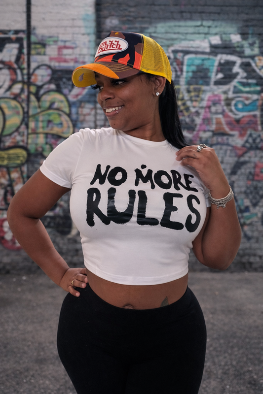 NO RULES CROP TEE