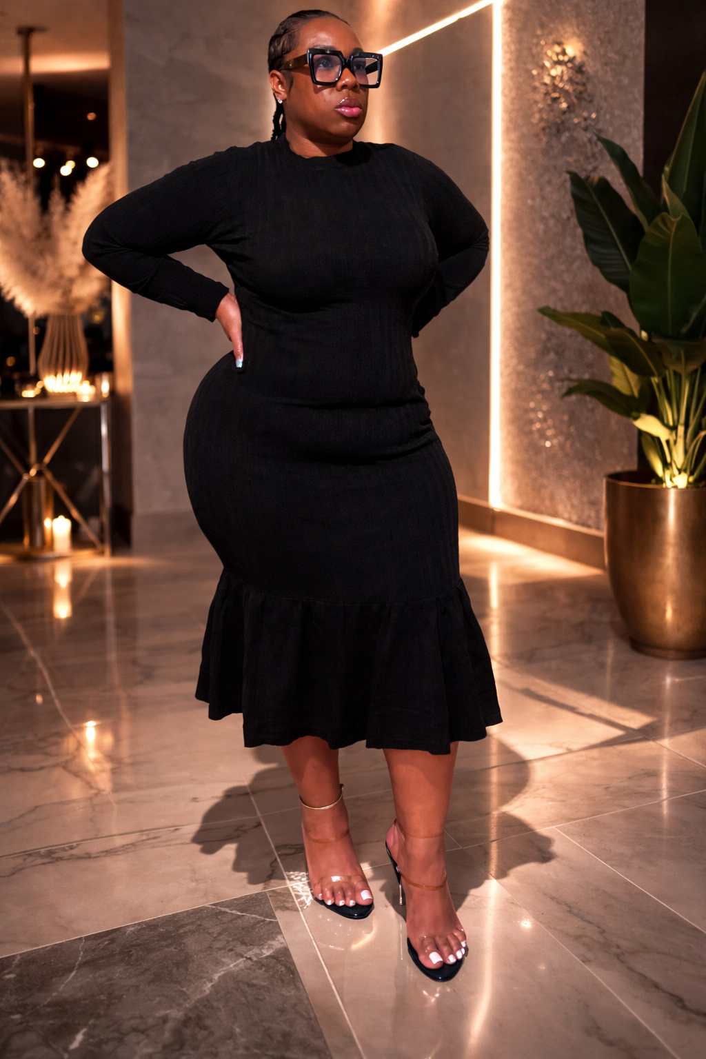 NIGHT OUT DRESS (PLUS-SIZE)