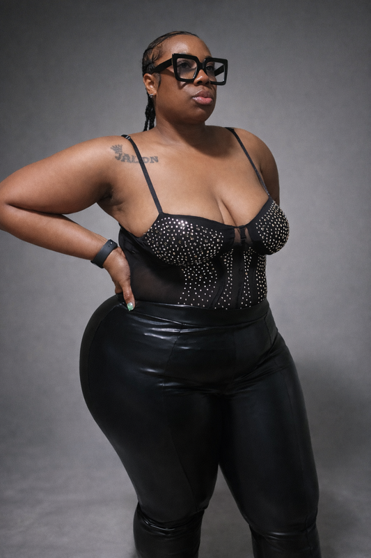 YOU SEE ME BODYSUIT (PLUS-SIZE)