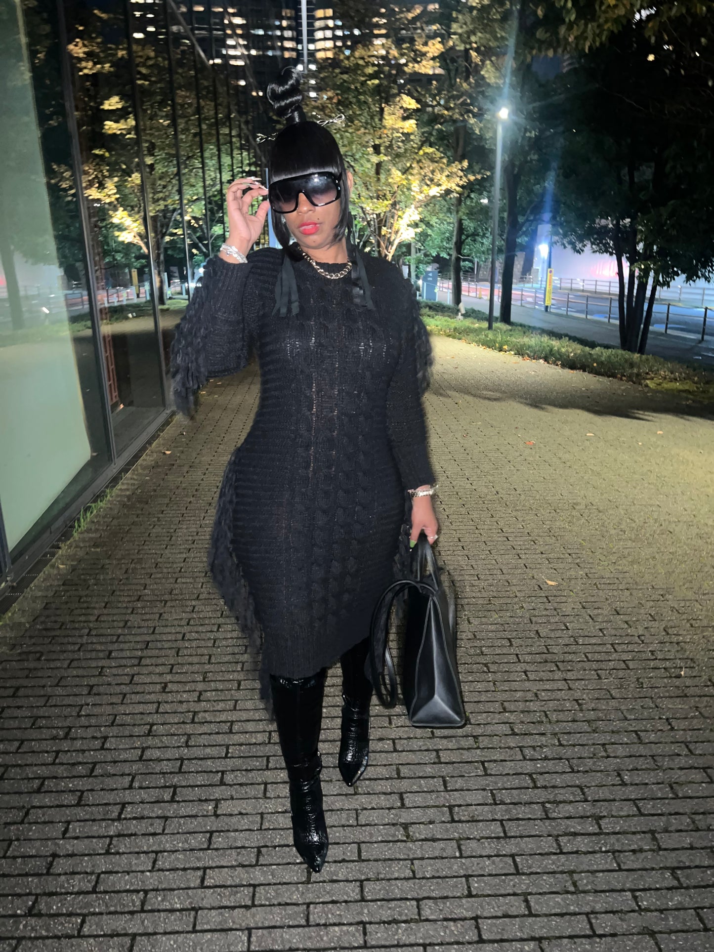 FEELING MYSELF SWEATER DRESS