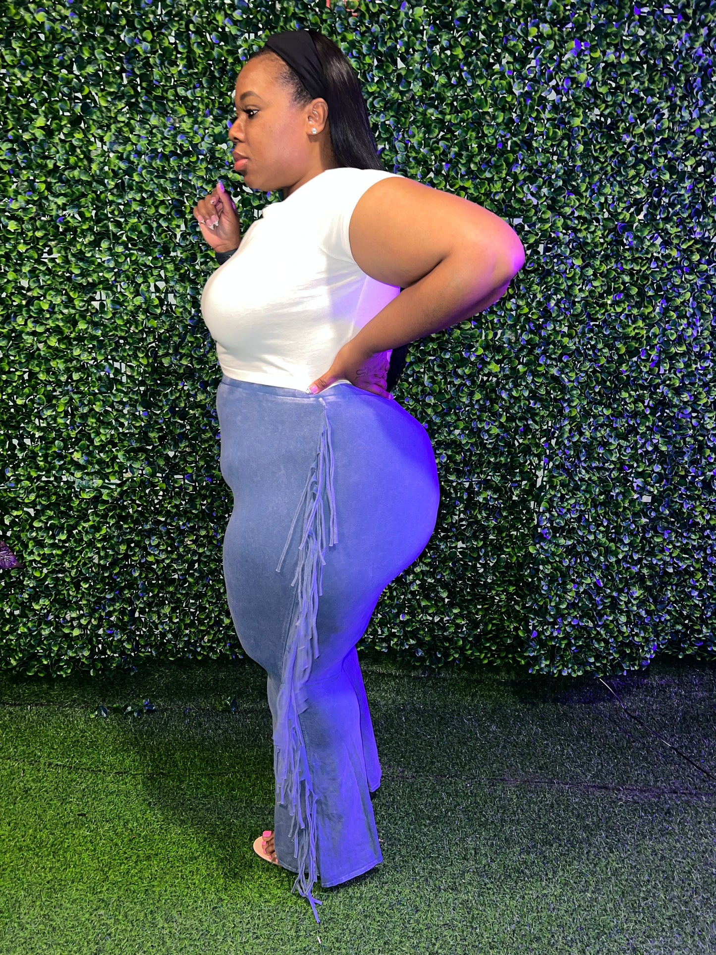 FRINGE PANTS (PLUS-SIZE)