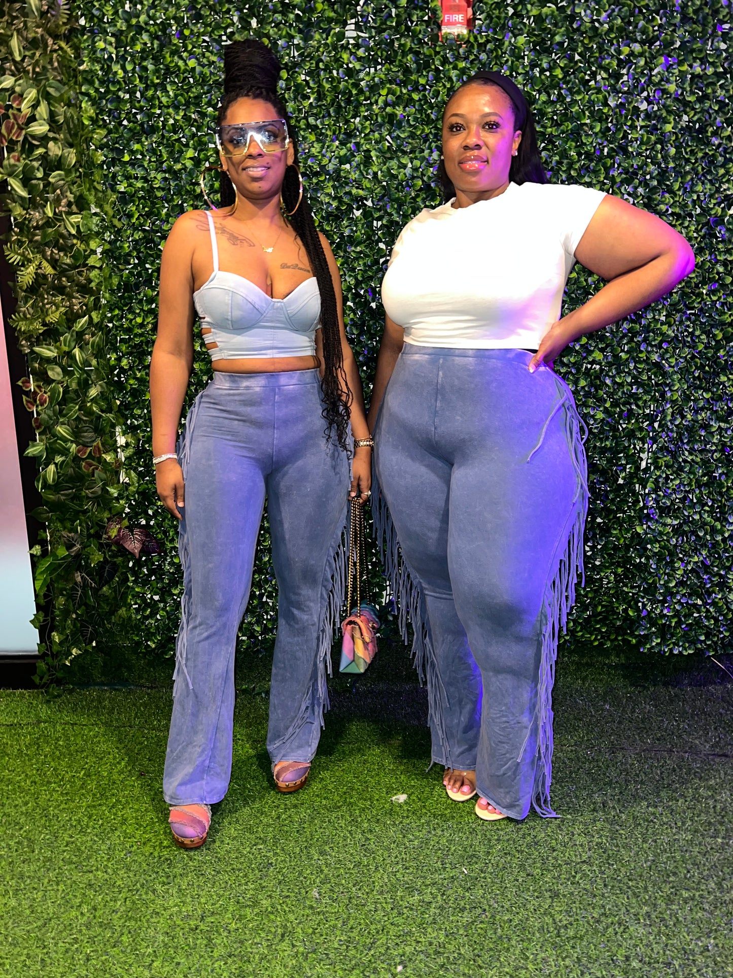 FRINGE PANTS (PLUS-SIZE)