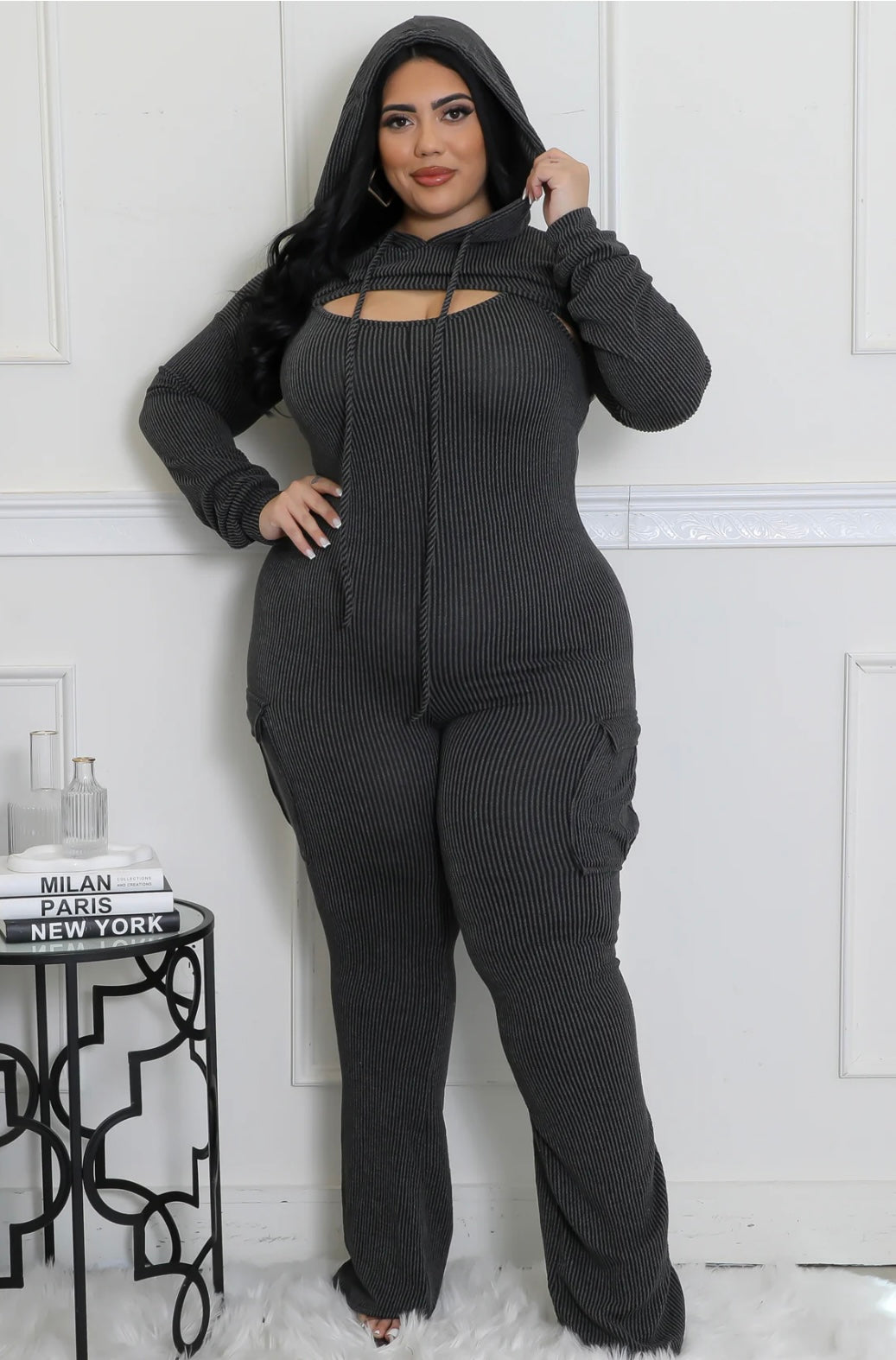 2 PC NO SHOW JUMPSUIT SET (plus-size)