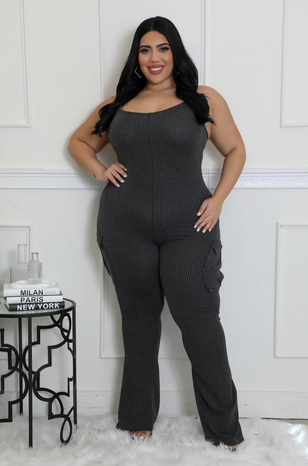 2 PC NO SHOW JUMPSUIT SET (plus-size)