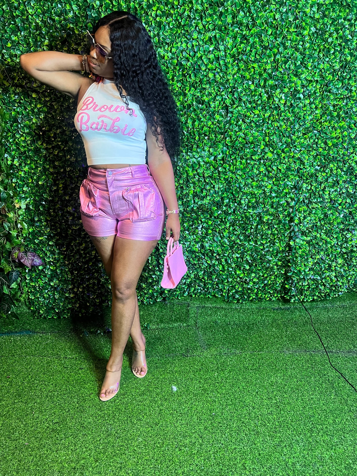 IT GIRL METALLIC SHORTS
