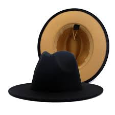 FEDORA HATS COLORED BRIMS