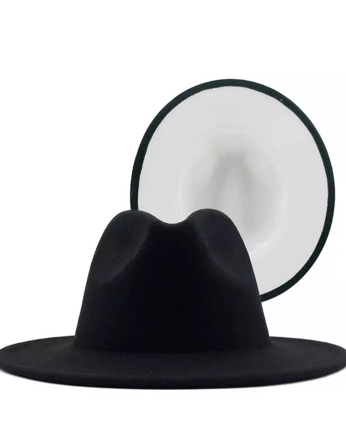 FEDORA HATS COLORED BRIMS