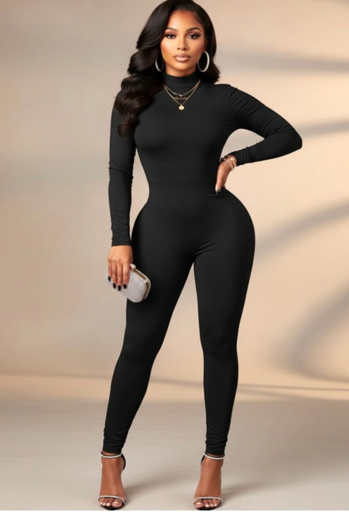 BLACK BODY JUMPSUIT