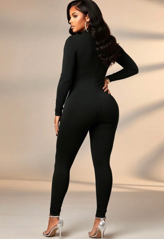 BLACK BODY JUMPSUIT