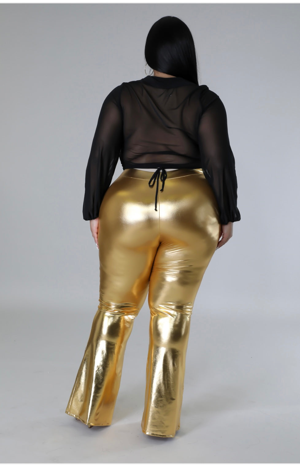 DRIPPED IN GOLD PANTS (PLUS-SIZE)