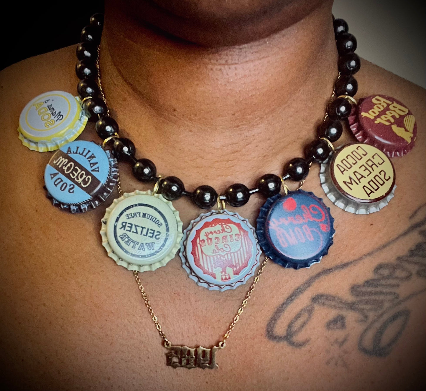 BOTTLE CAP NECKLACE