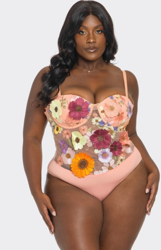 PETALS BODYSUIT (plus-size)