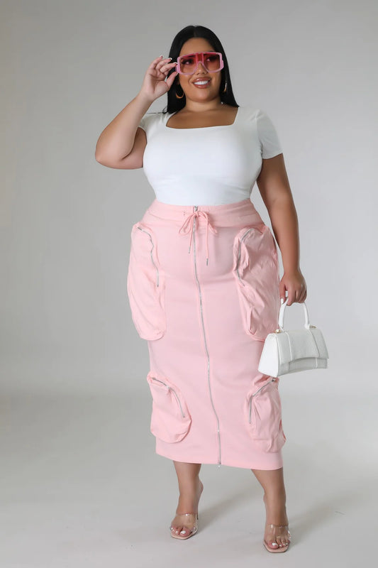 BLUSHING SKIRT (PLUS-SIZE)