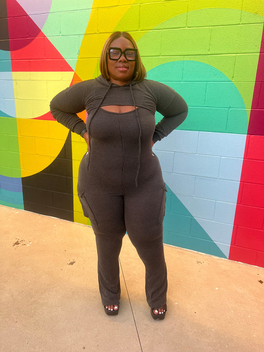 2 PC NO SHOW JUMPSUIT SET (plus-size)
