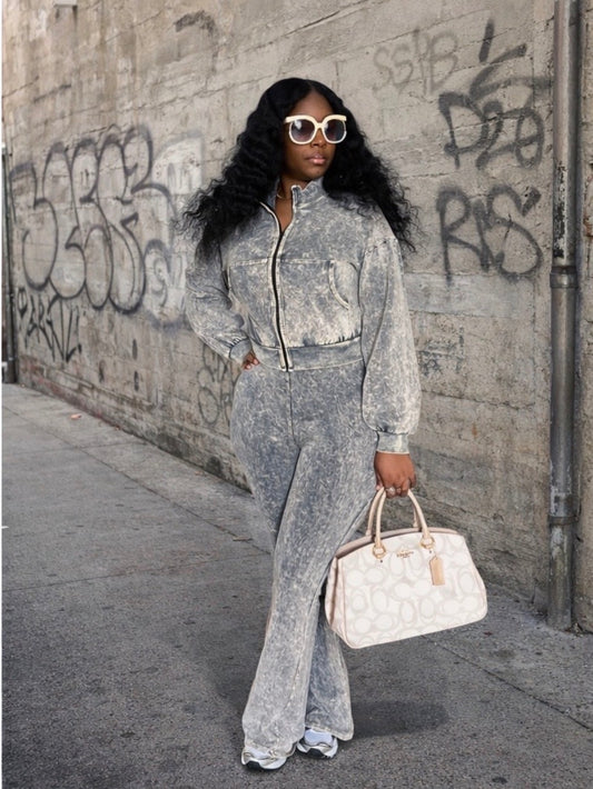 GRAYSCALE Jumpsuit Set