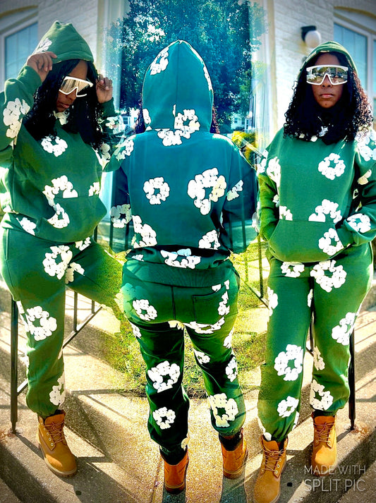FLOWER JOGGER PANTS