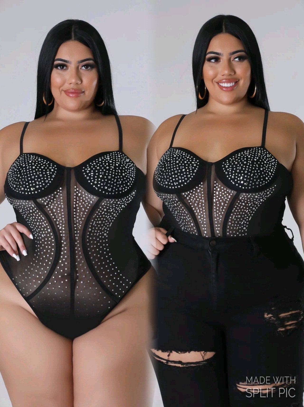 YOU SEE ME BODYSUIT (PLUS-SIZE)