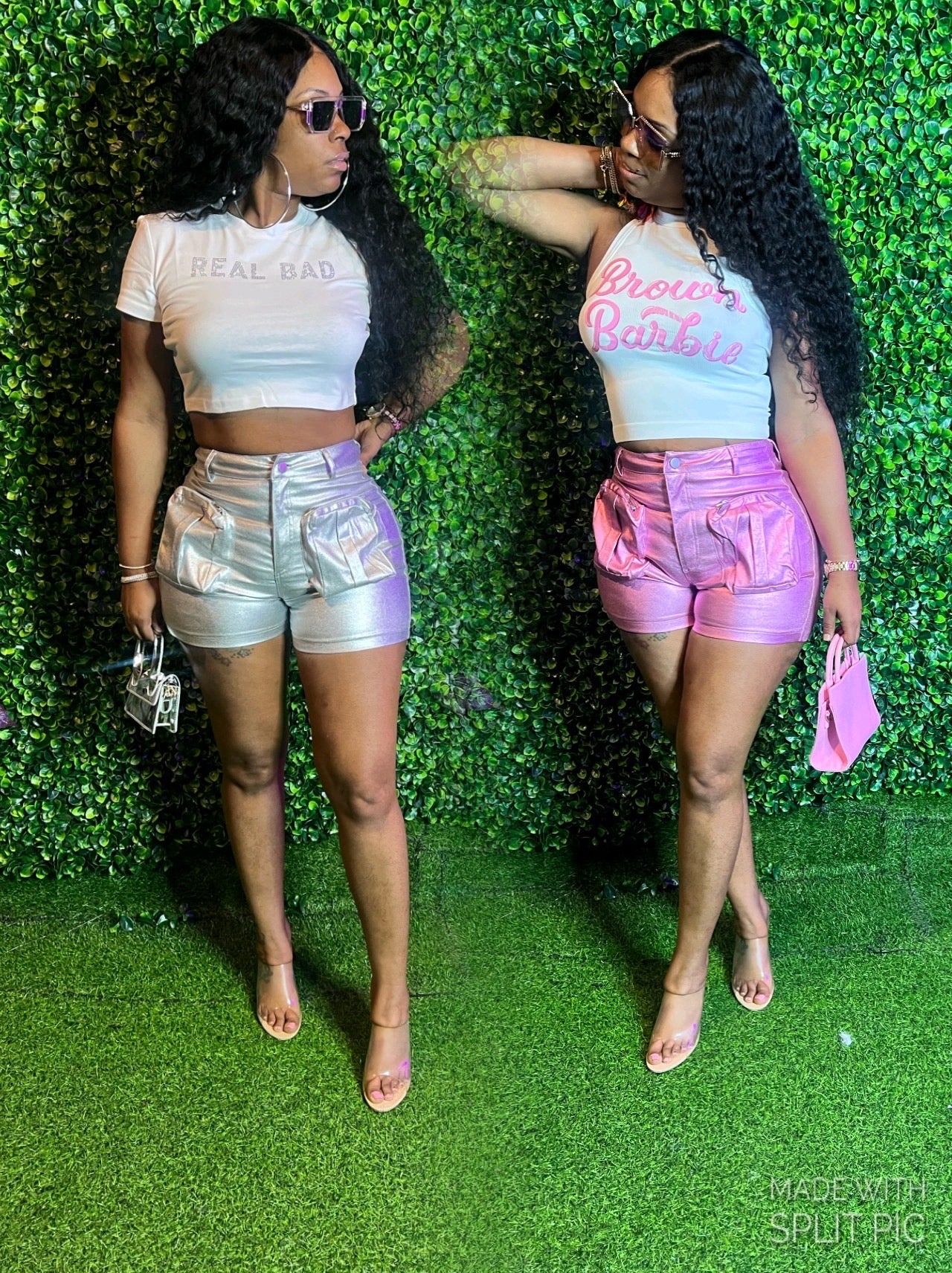 IT GIRL METALLIC SHORTS