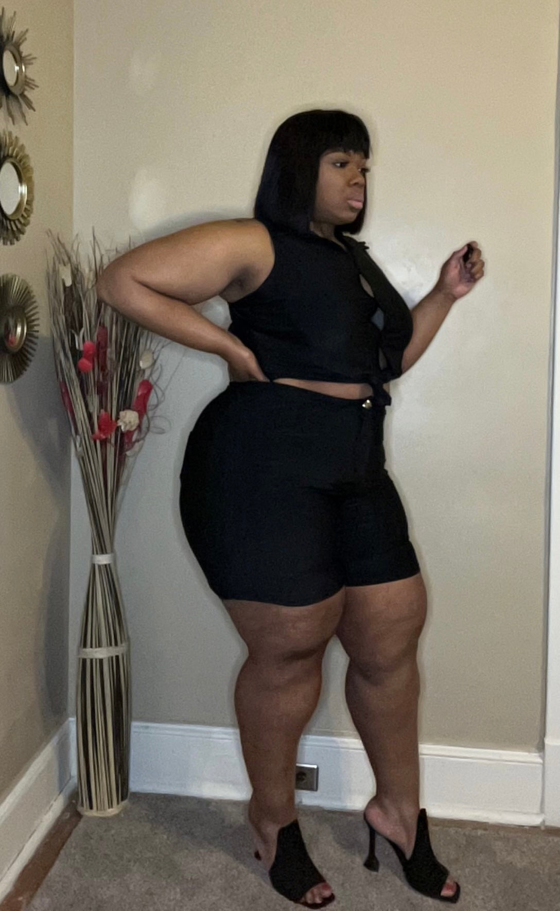 HONEY SHORT SET (PLUS-SIZE)