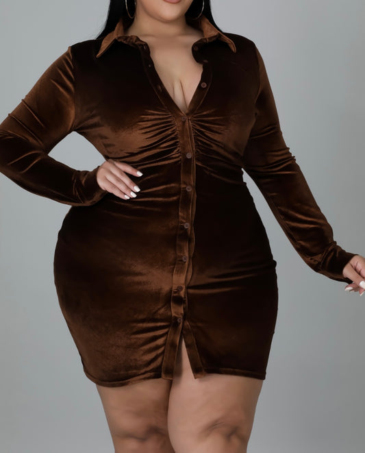 BRONZO DRESS (PLUS-SIZE)