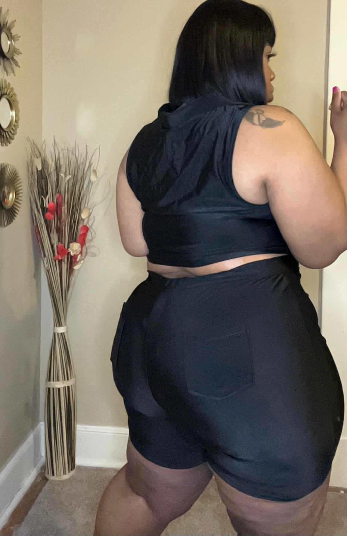 HONEY SHORT SET (PLUS-SIZE)